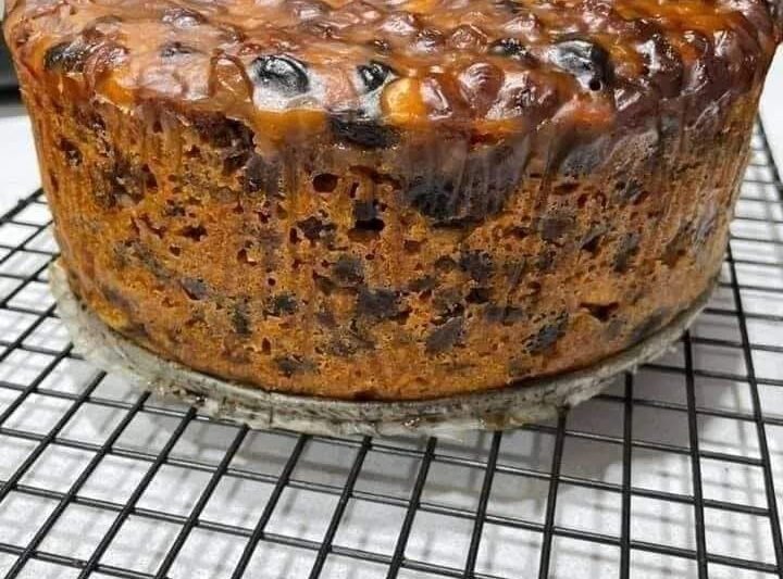 Air Fryer Christmas Cake Recipe