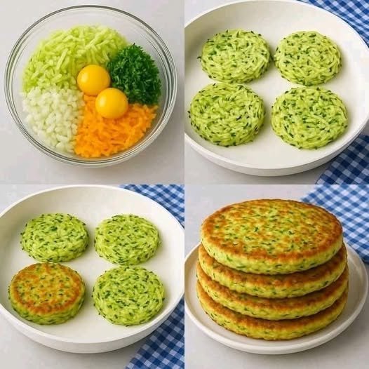 Healthy Vegetable Pancakes (Low-Calorie) Recipe