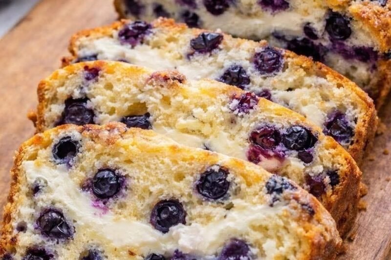 Blueberry Cheesecake Swirl Loaf