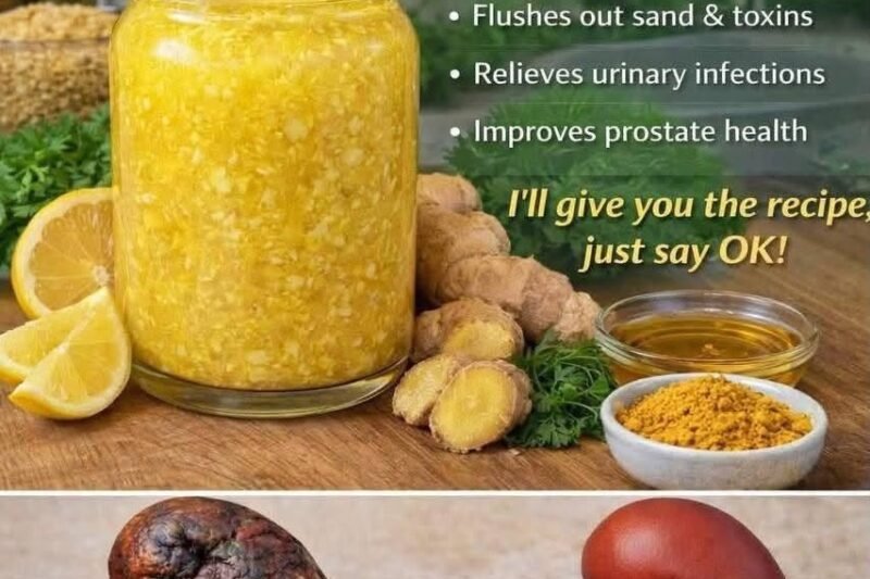 Natural Lemon-Cucumber Ginger Drink for Kidney Health